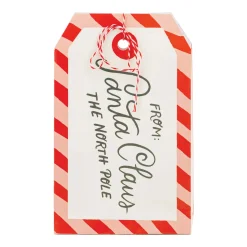 Santa Claus Tag Treat Bags 8ct