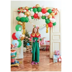 Santa & Elf Christmas Balloon Bouquet 6ct