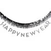 Silver Happy New Year Banner & Fringe Garland Set 8ft