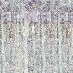 Silver Holographic Fringe Curtain Backdrop 3ft