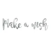 Silver Make A Wish Banner 2ft