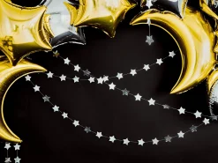 Silver Star Garland 12'
