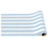 Sky Blue Cabana Stripe Table Runner 12.5ft