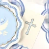 Sky Blue Cross Guest Towels 20ct