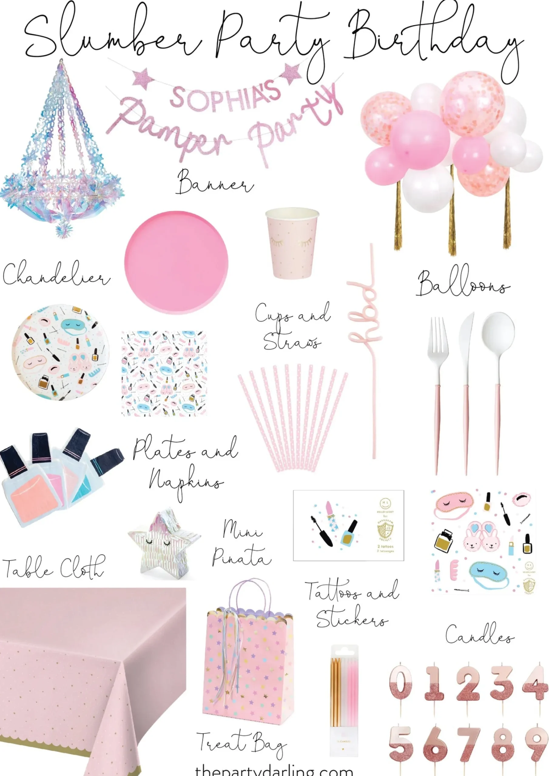 Slumber Party Temporary Tattoos 2ct