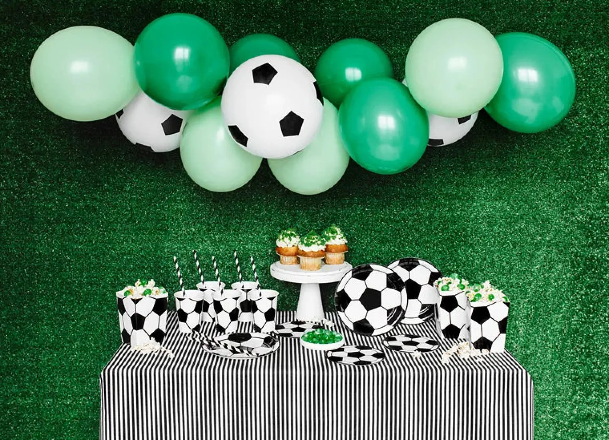 Soccer Ball Popcorn Boxes 6ct