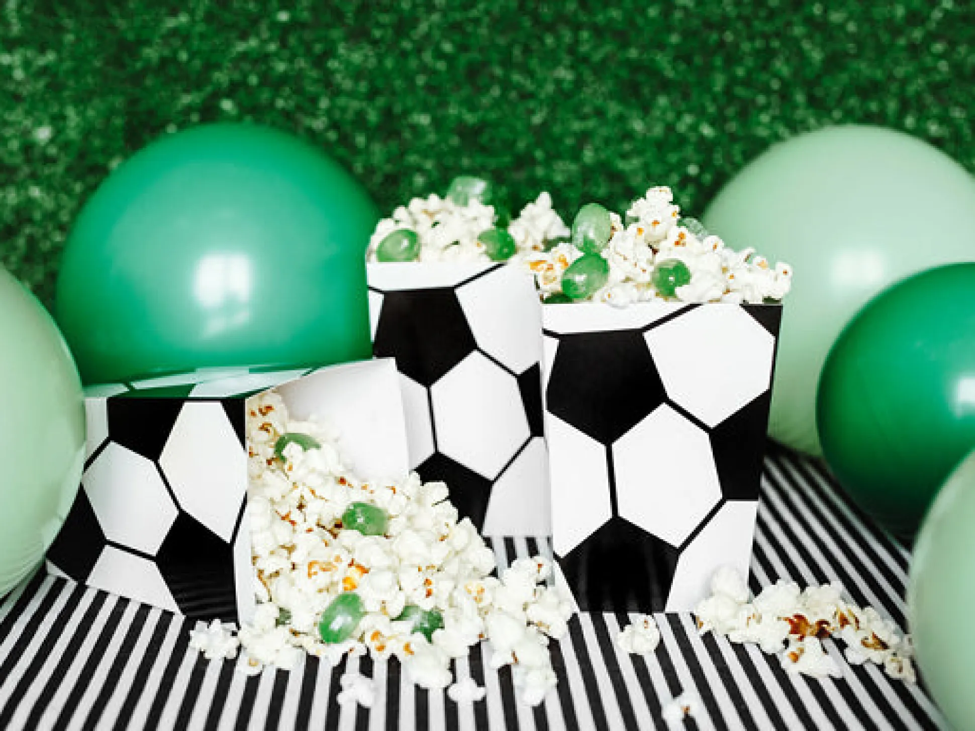 Soccer Ball Popcorn Boxes 6ct