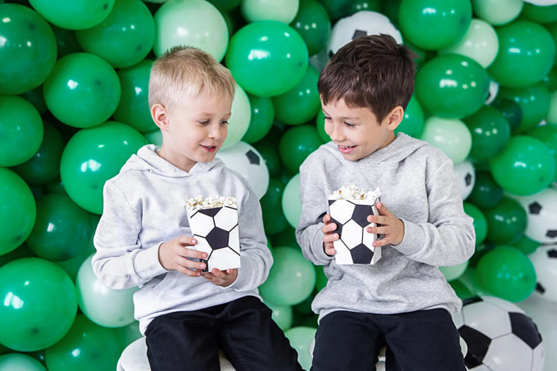 Soccer Ball Popcorn Boxes 6ct