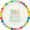 Sprinkle Birthday Scallop Dinner Plates 8ct