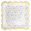 Sprinkles Scalloped Lunch Plates 8ct