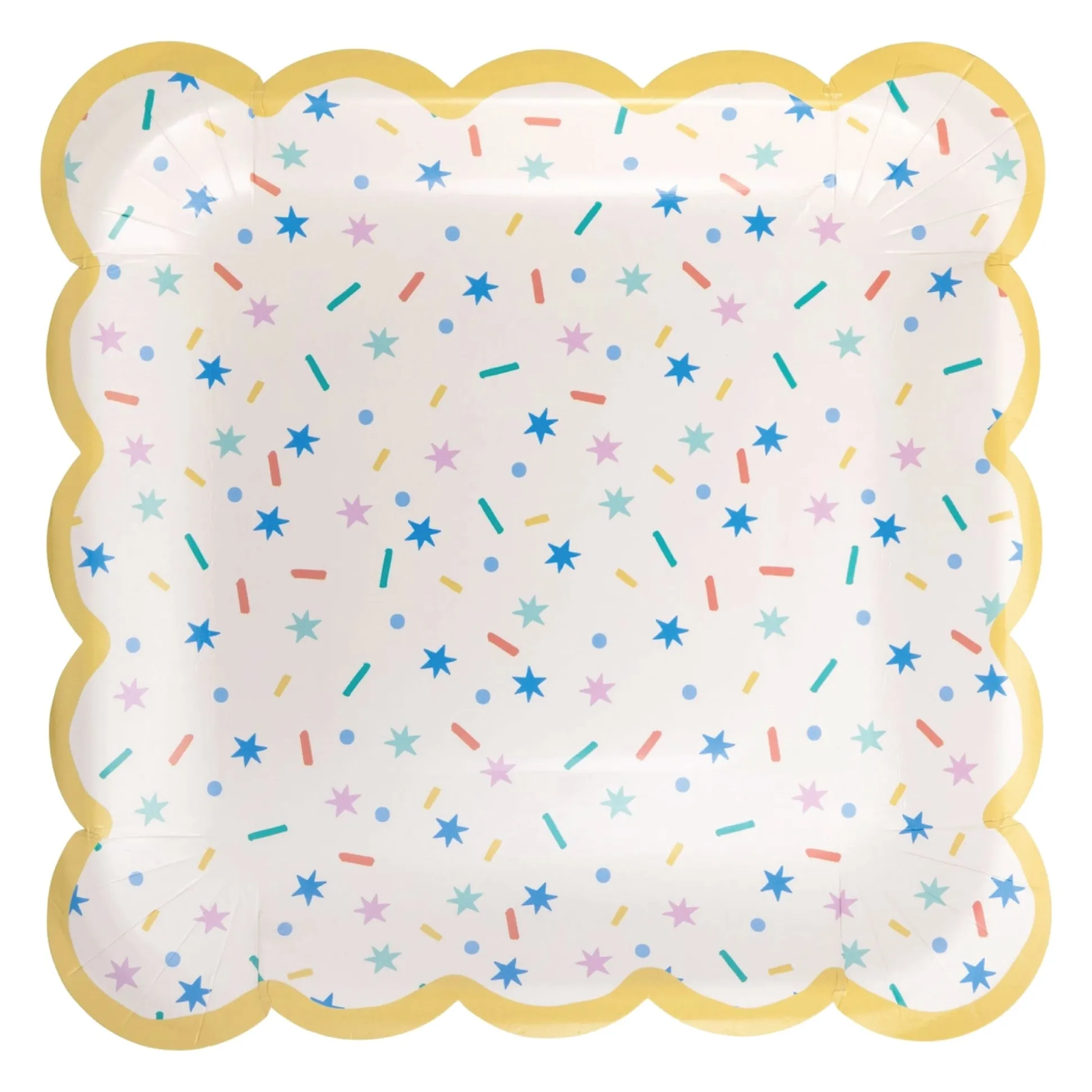 Sprinkles Scalloped Lunch Plates 8ct