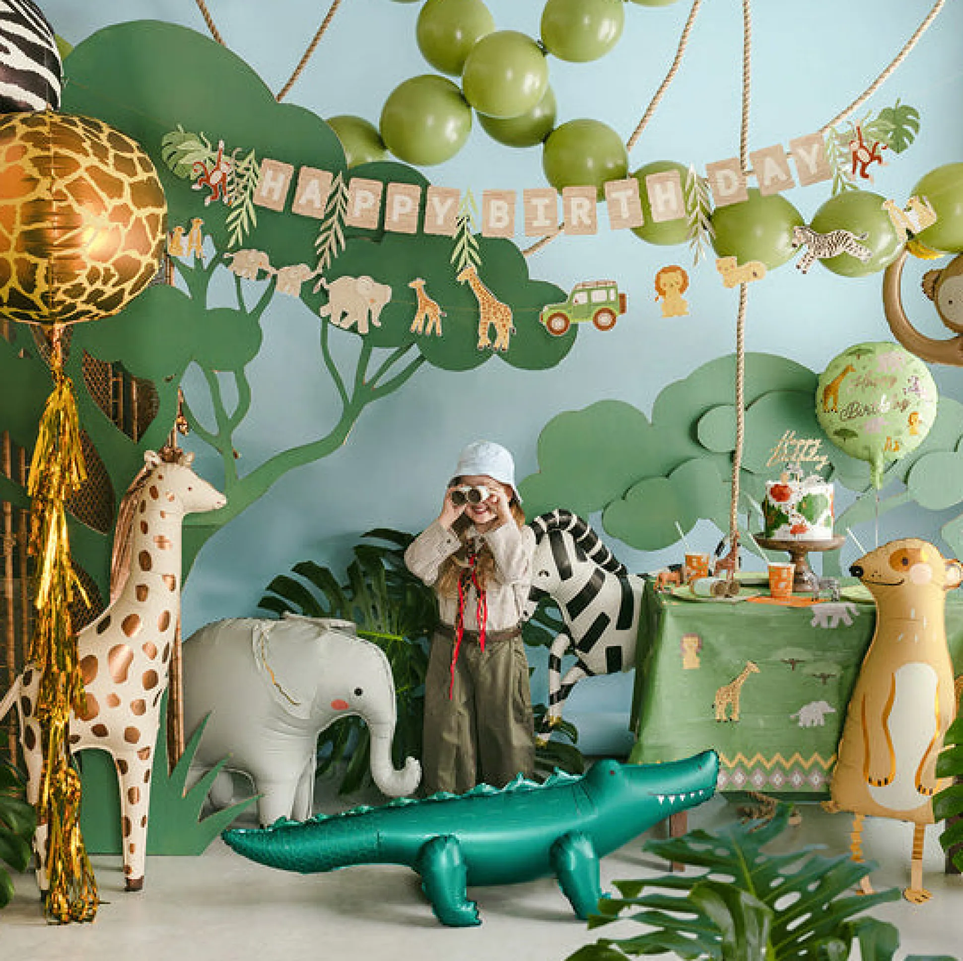 Standing Crocodile Foil Balloon 49.6in