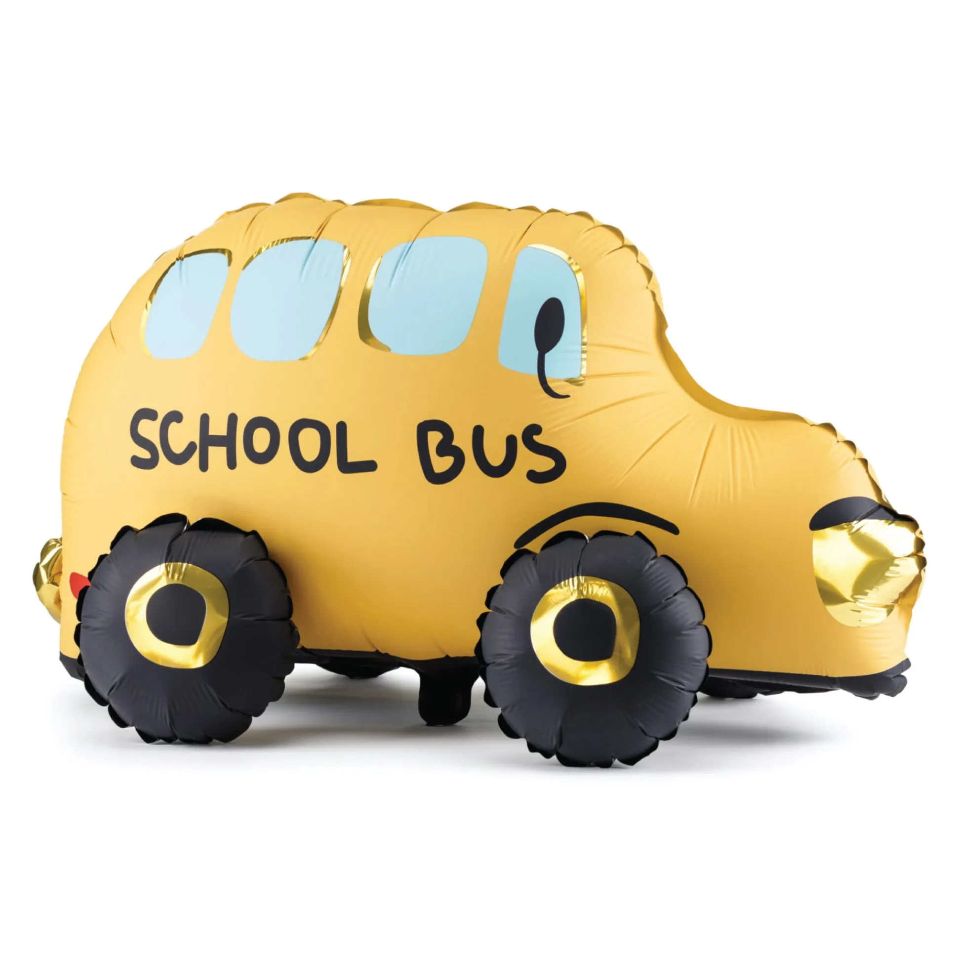Standing School Bus Foil Balloon 26in