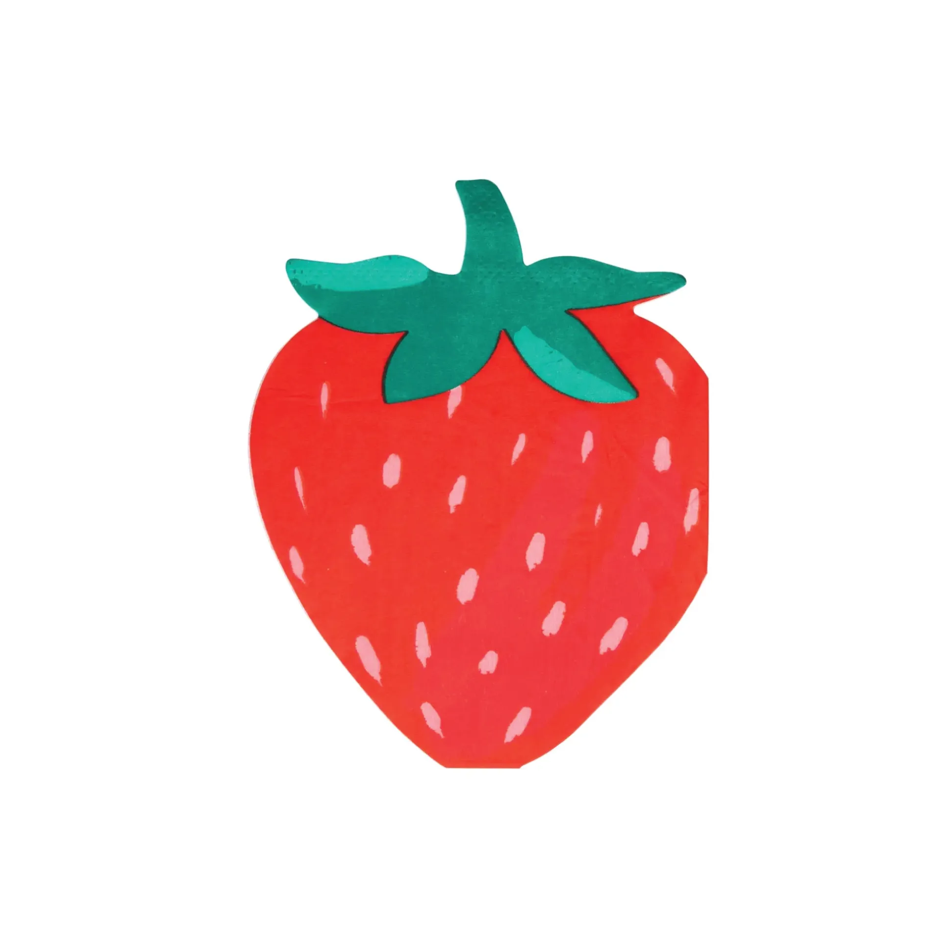 Strawberry Shaped Dessert Napkins 24ct