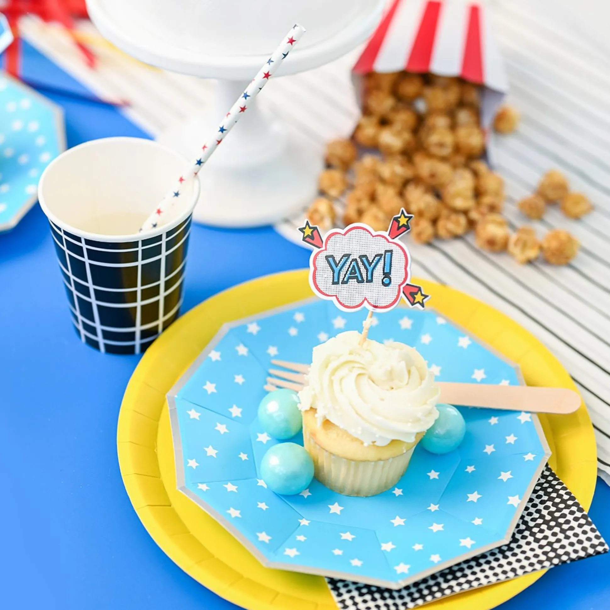 Superhero Party Cupcake Toppers