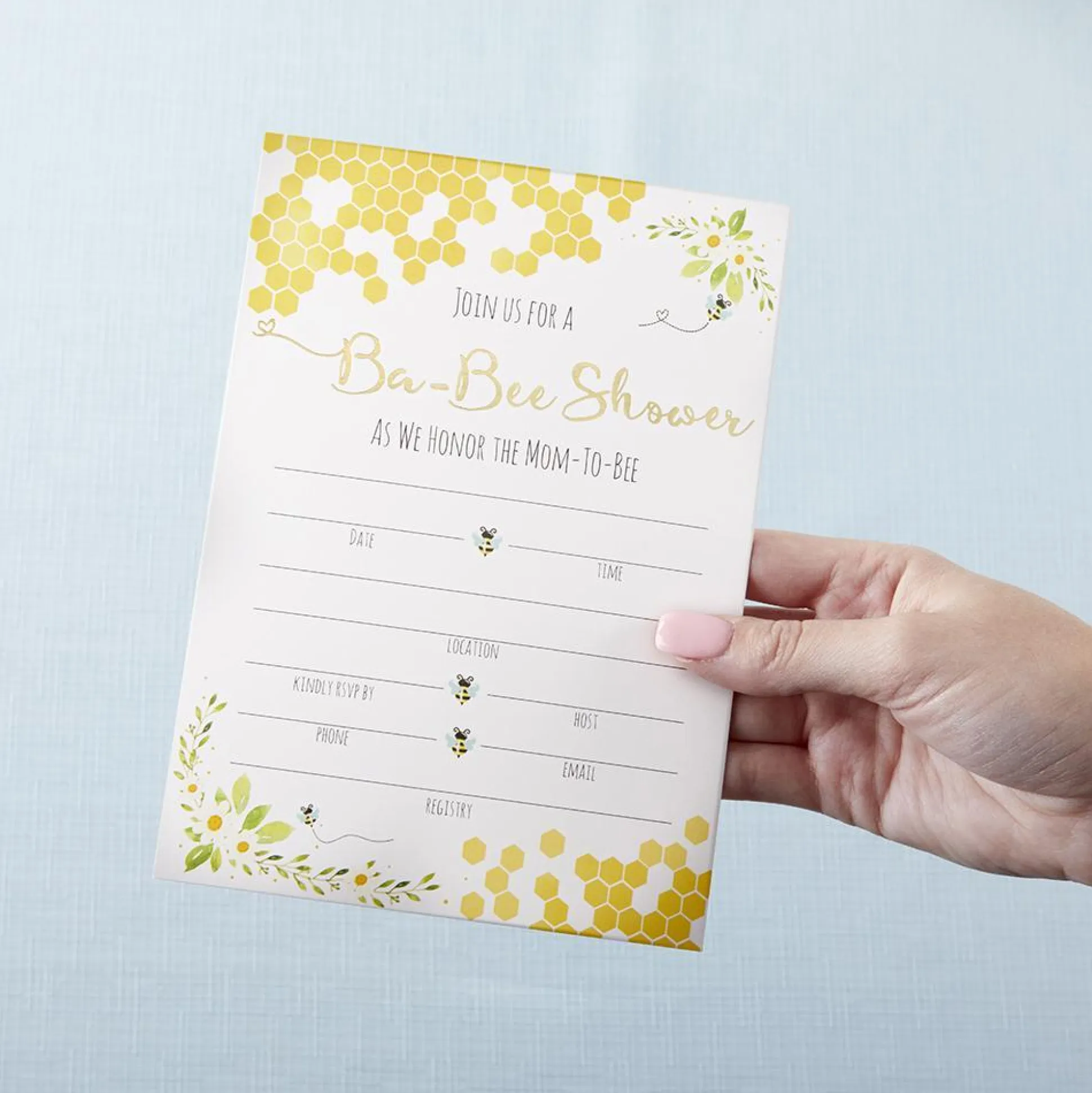 Sweet as Can Bee Invitations & Thank You Card Set 25ct