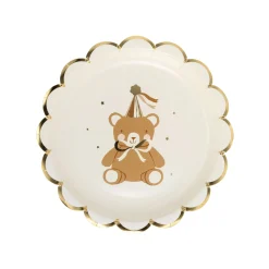 Teddy Bear Baby Dessert Plates 8ct