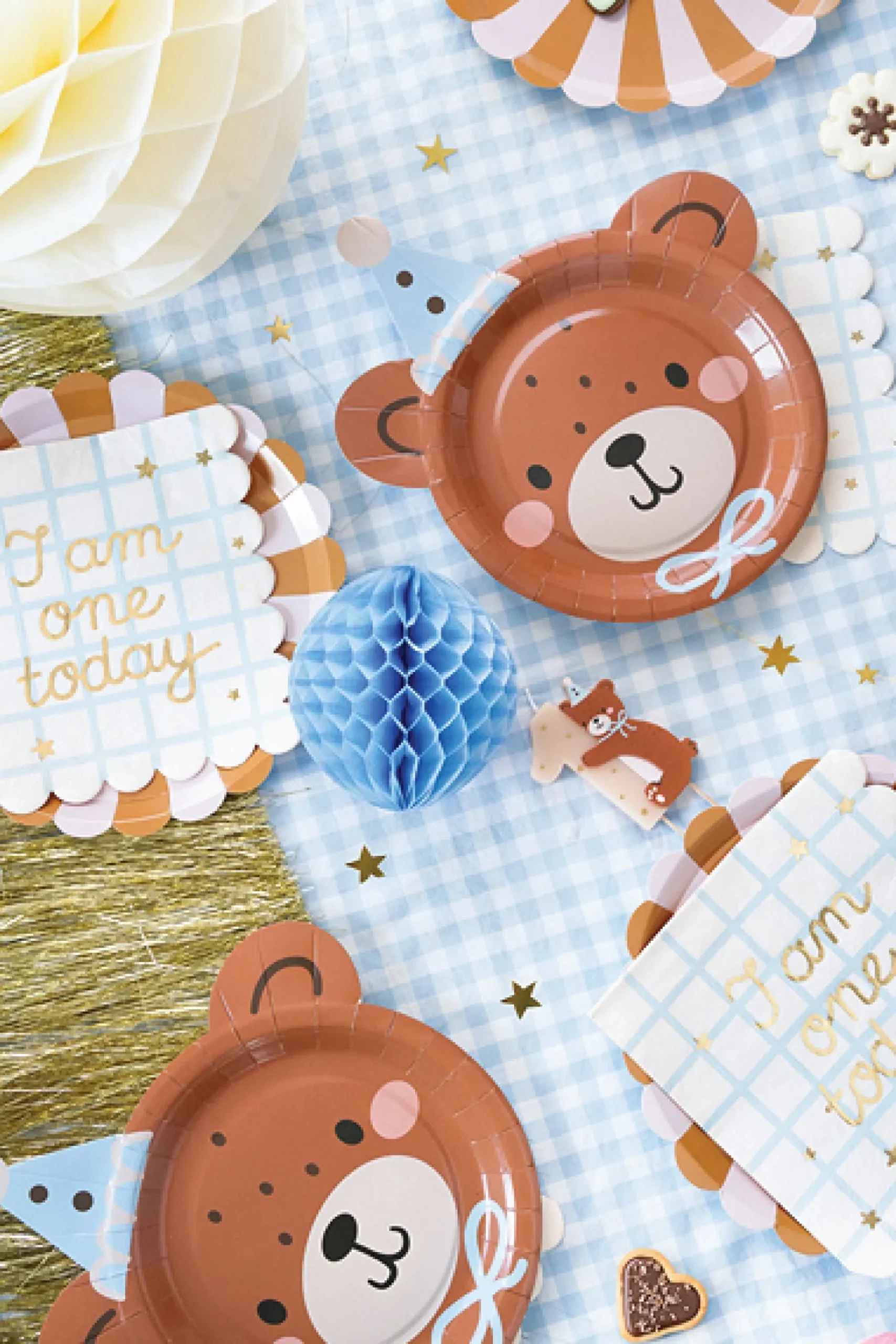 Teddy Bear Party Dessert Plates 6ct