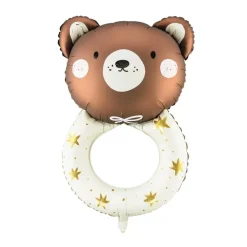 Teddy Bear Rattle Balloon 26in