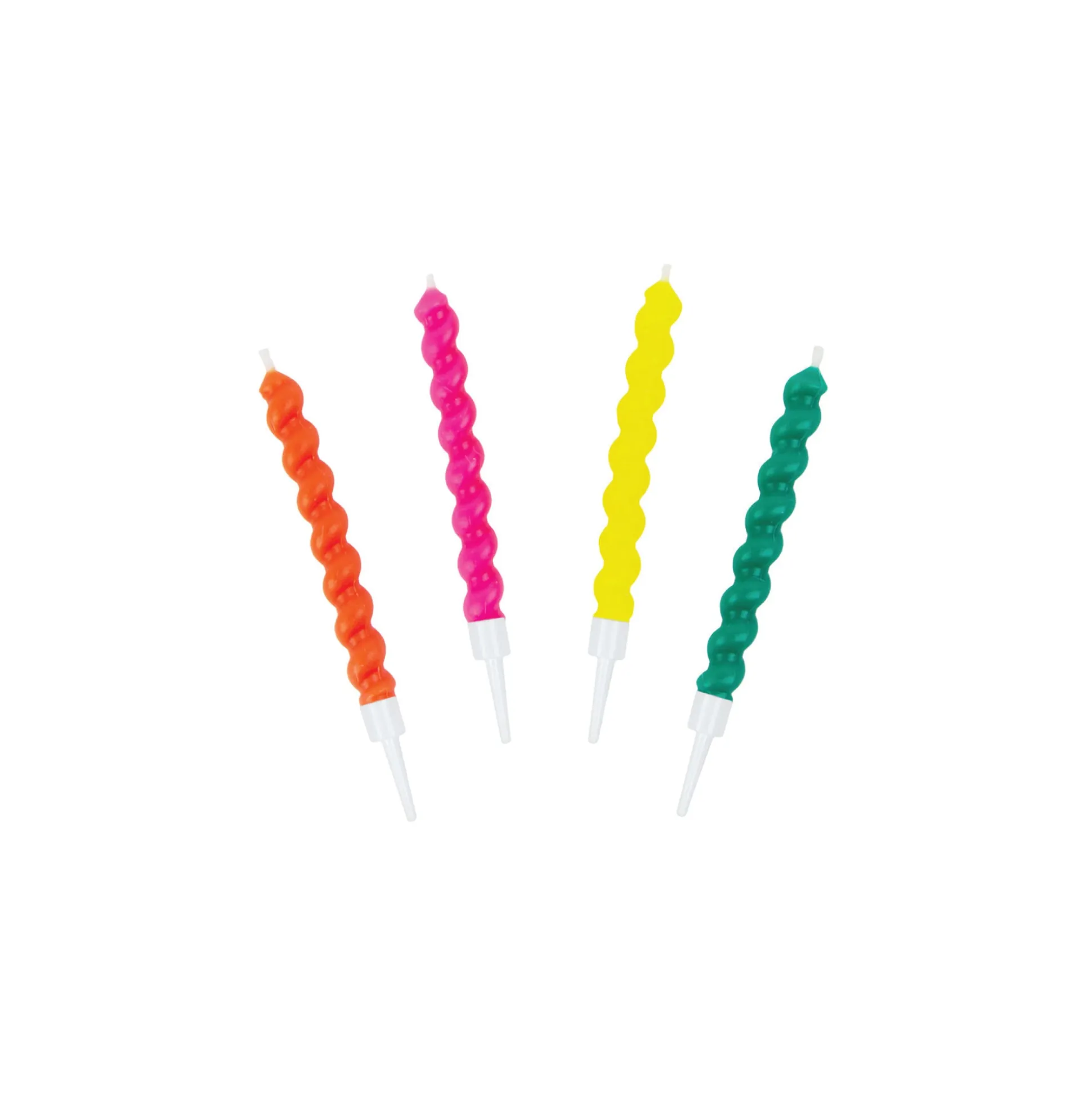 Twirl Multicolored Birthday Candles 8ct