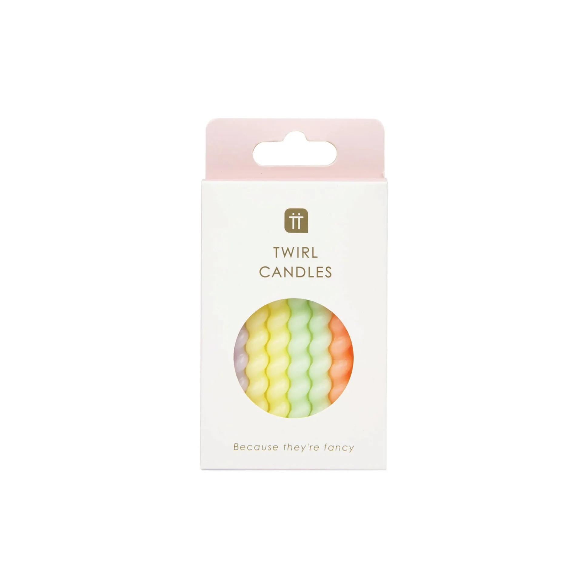Twirl Pastel Birthday Candles 8ct