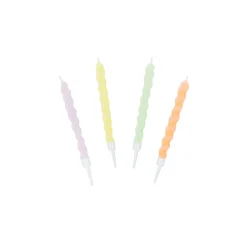 Twirl Pastel Birthday Candles 8ct