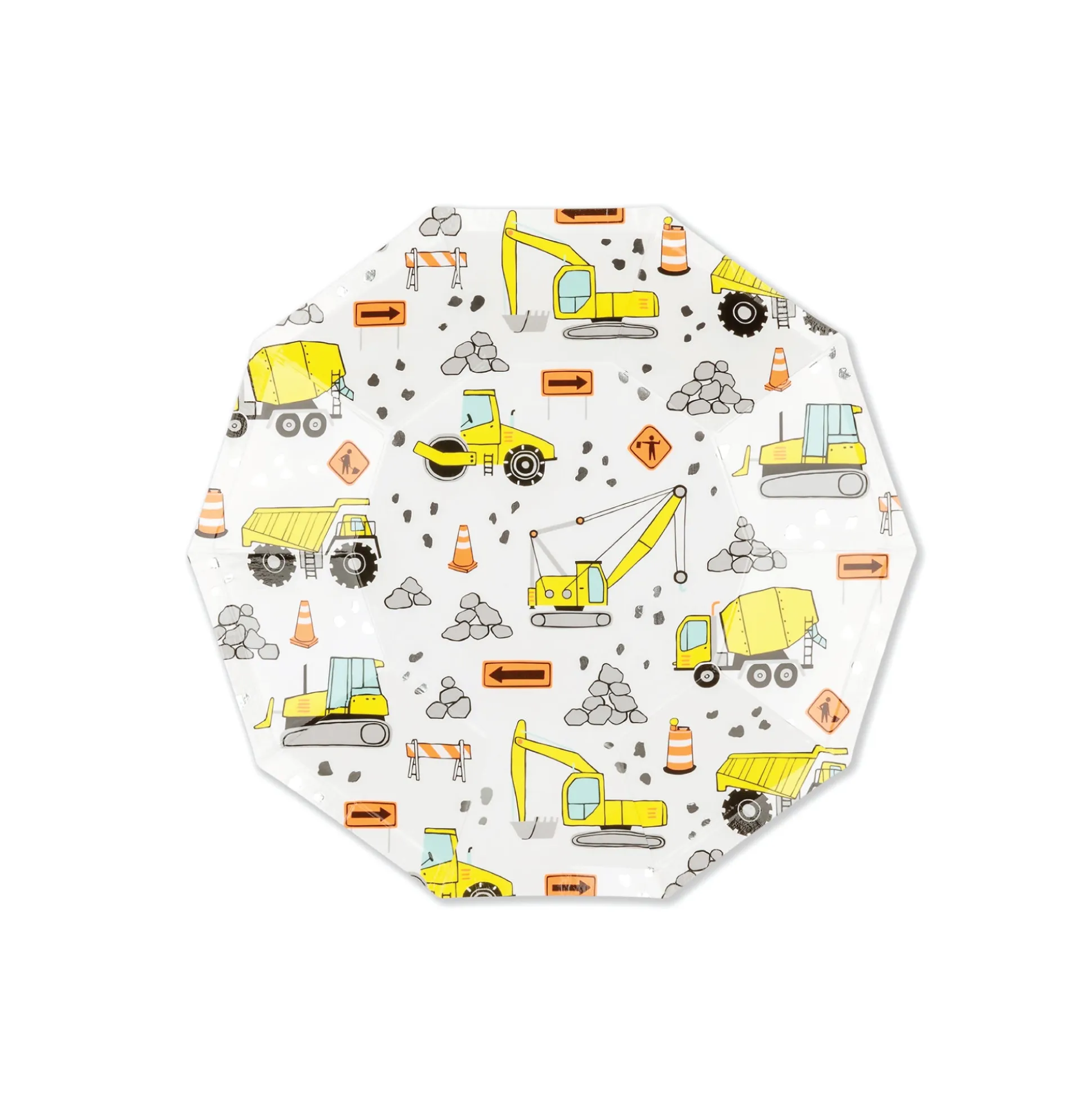 Under Construction Dessert Plates 8ct