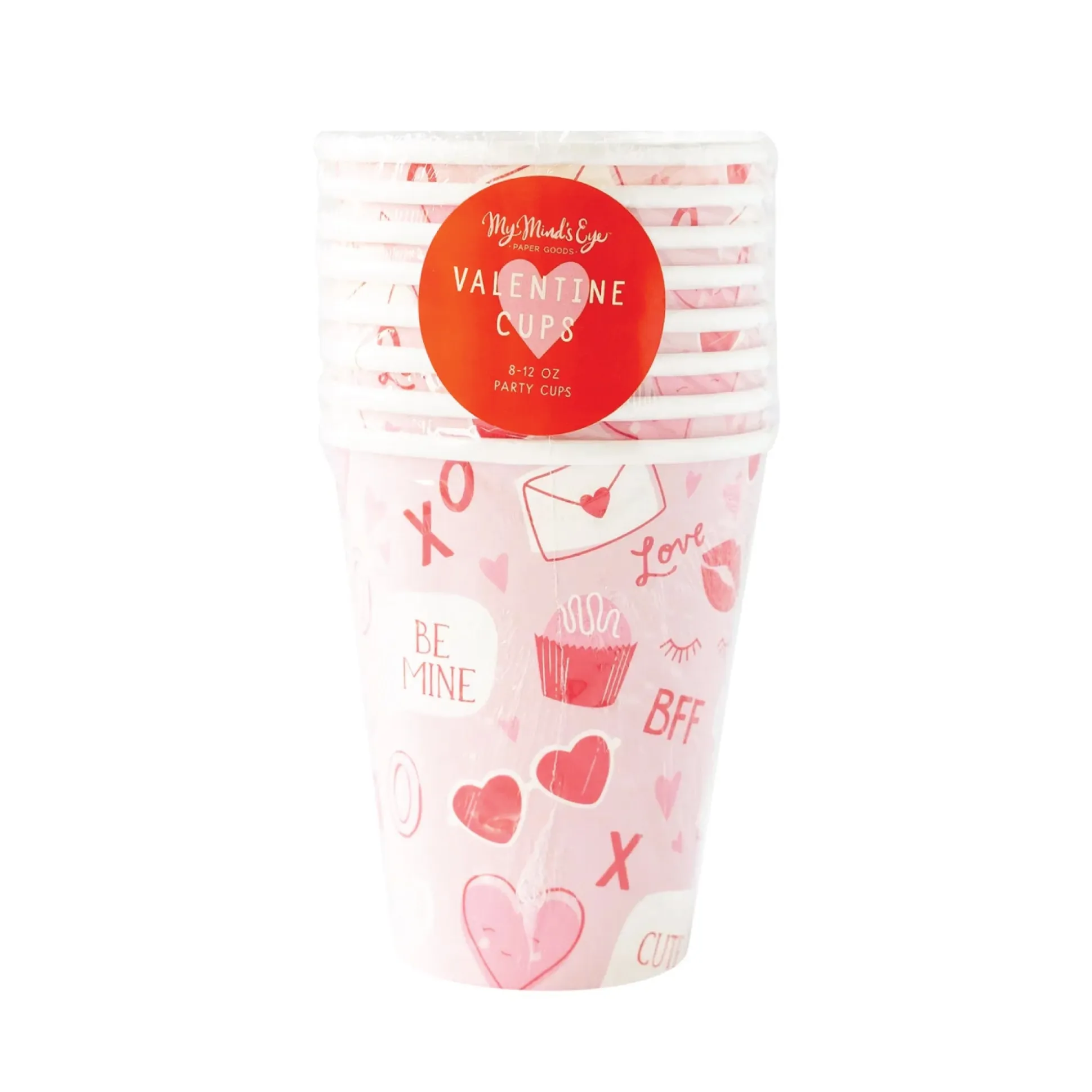 Valentine's Day Paper Cups 8ct