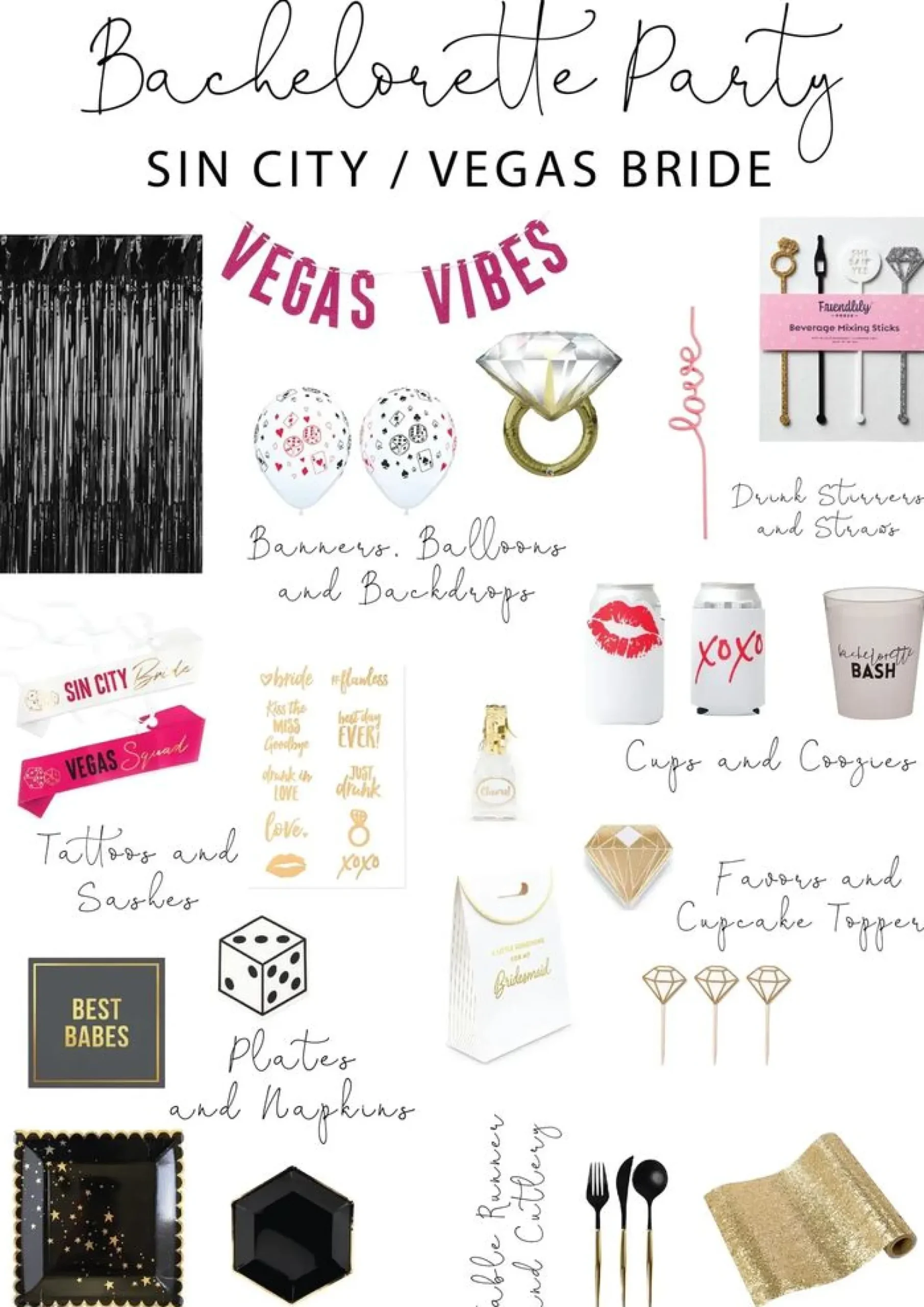 Vegas Squad Bachelorette Party Sash