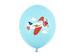Vintage Airplane Balloon Bouquet 6ct