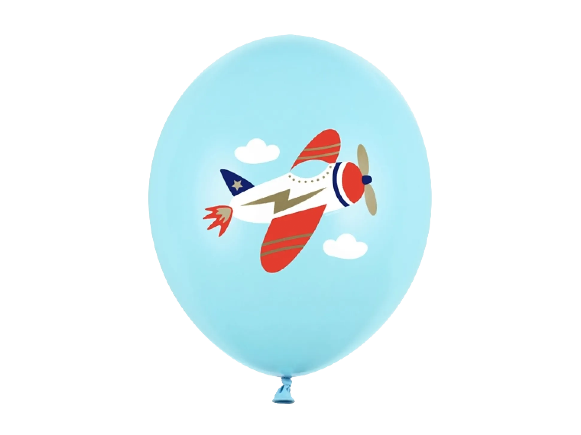 Vintage Airplane Balloon Bouquet 6ct