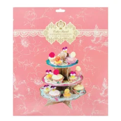 Vintage Floral Tea Party Reversible Cupcake Stand