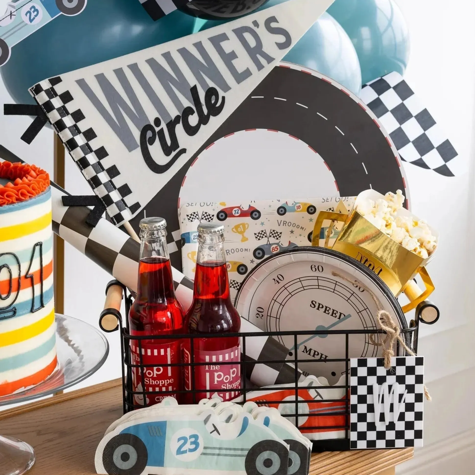 Vintage Racing Cars Dessert Napkins 24ct