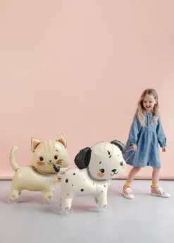 Walking Spotted Puppy Foil Balloon 27in