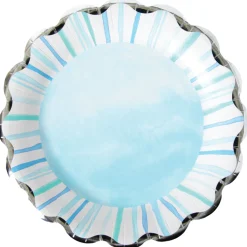 Watercolor Coastal Dinner Plates 8ct