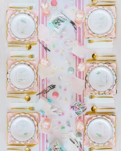 Watercolor Easter Bunny Dessert Plates 9ct