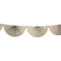 White Bunting Fan Garland 10ft