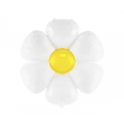 White Daisy Flower Foil Balloon 28in