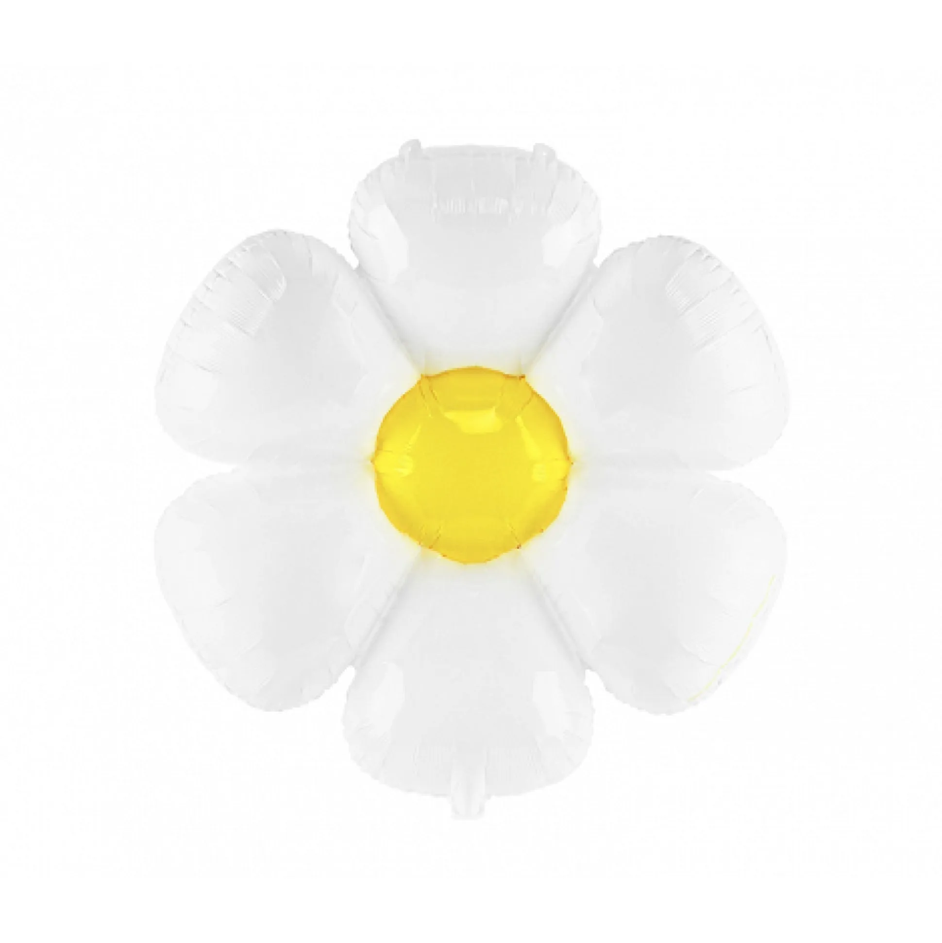 White Daisy Flower Foil Balloon 28in