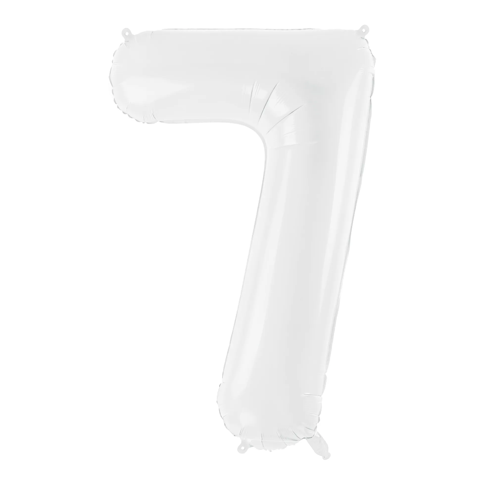 34" White Number Balloon 0-9