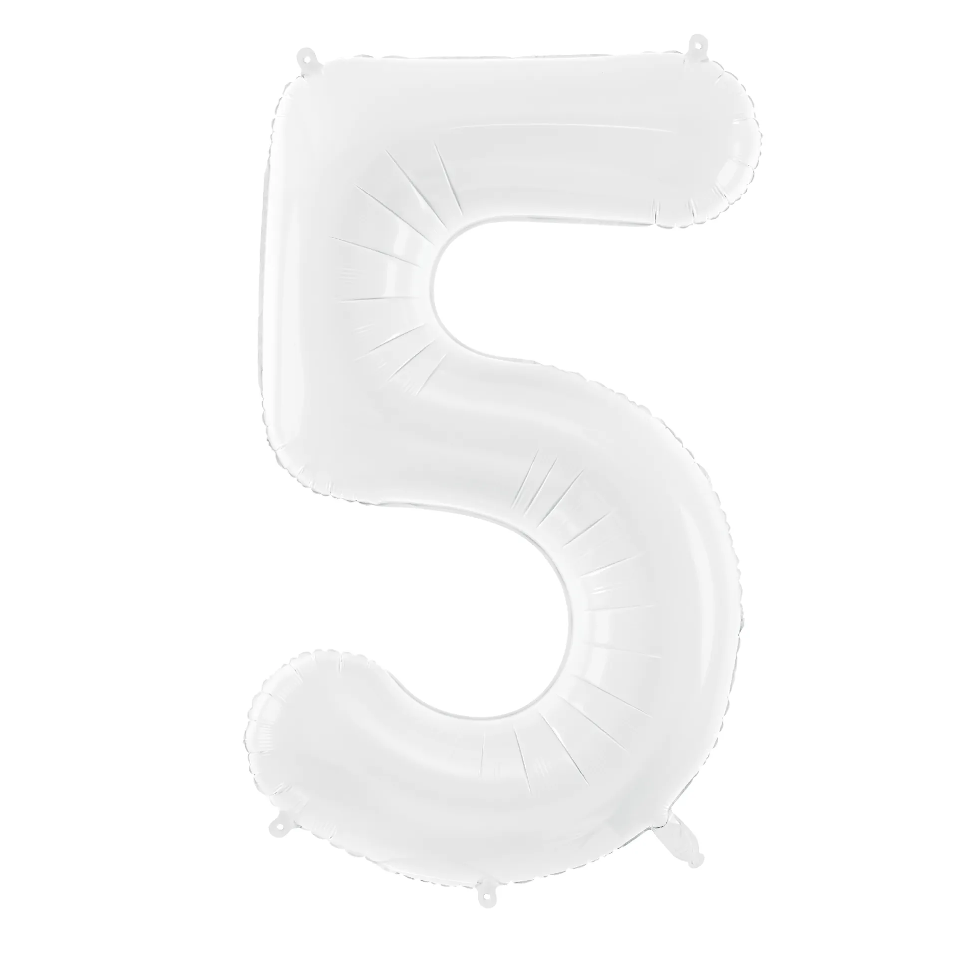 34" White Number Balloon 0-9