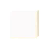 White with Gold Stripe Dessert Napkins 20ct
