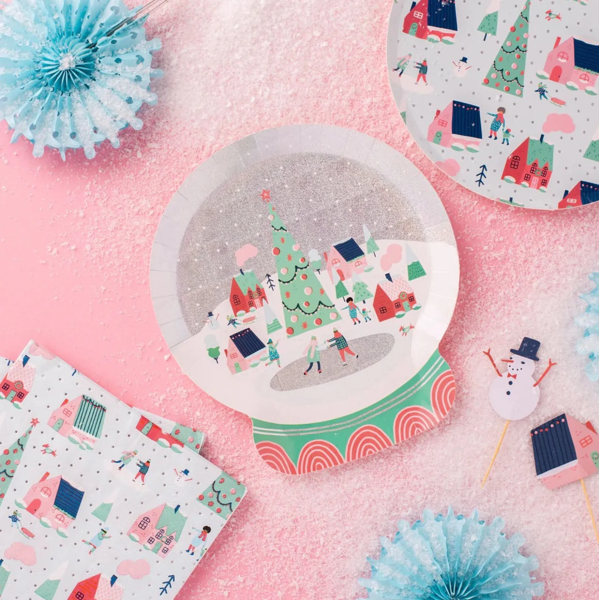 Winter Wonderland Dessert Plates 8ct