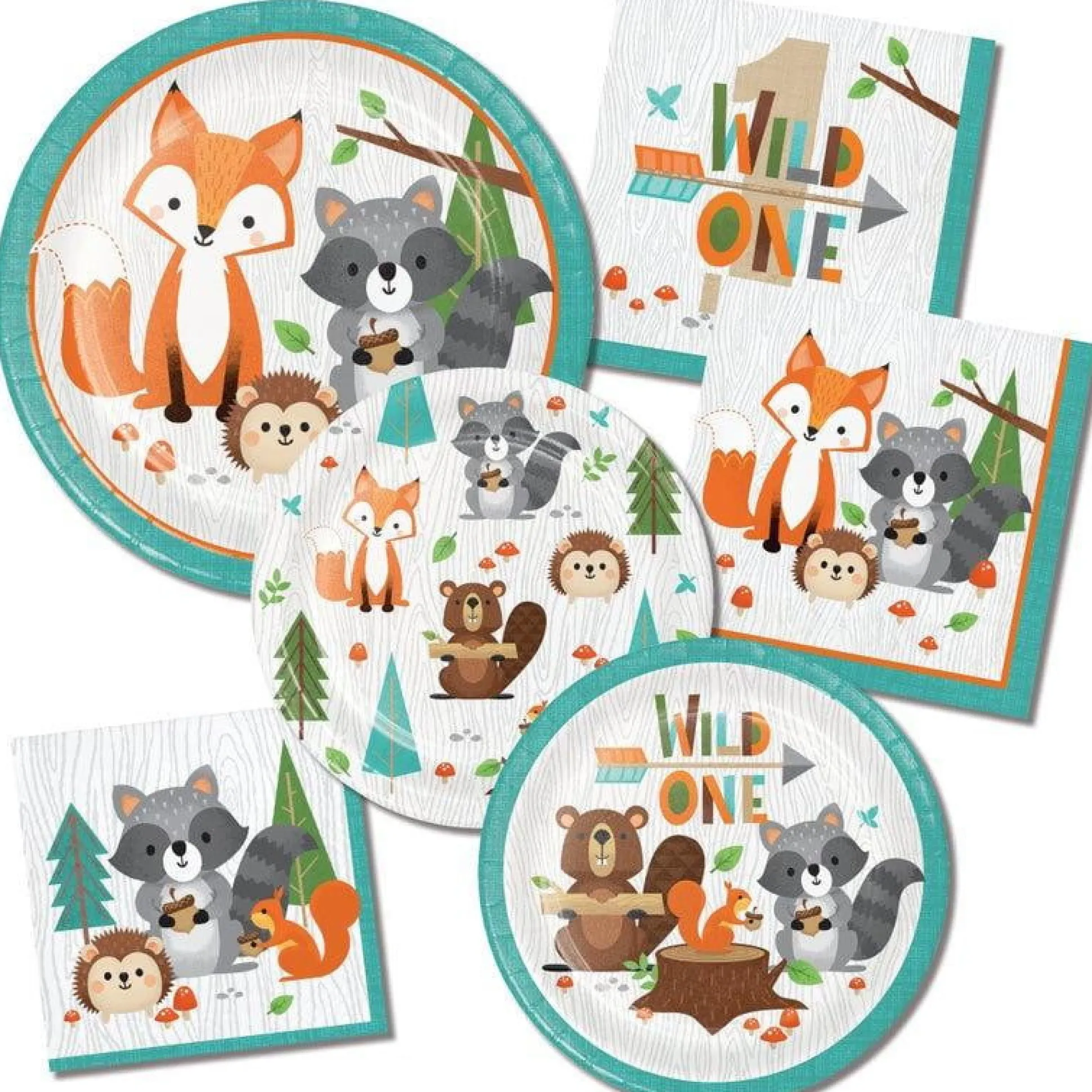 Woodland Animals Plastic Table Cover