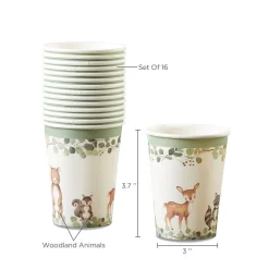 Woodland Baby Shower Cups 16ct