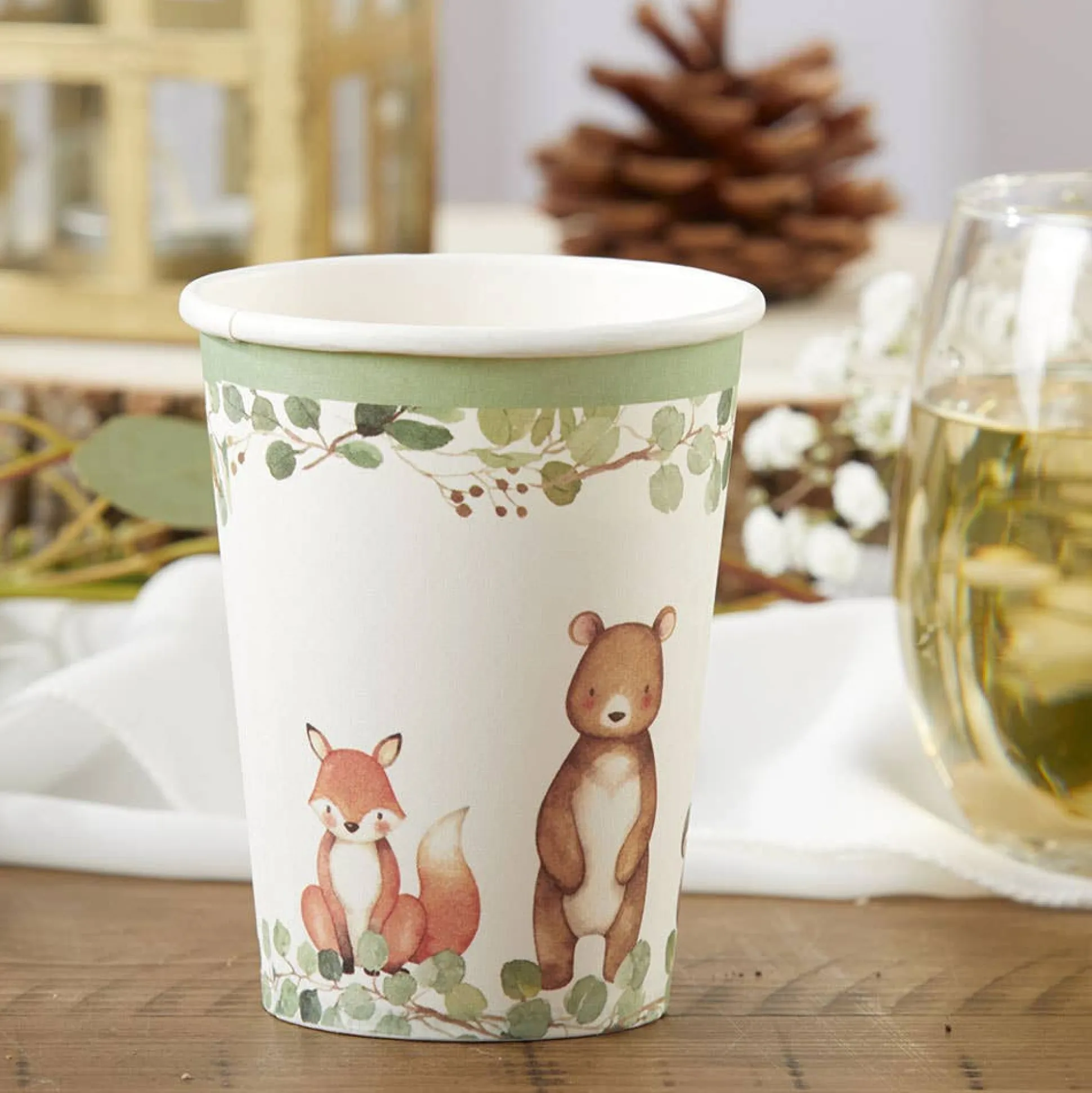 Woodland Baby Shower Cups 16ct