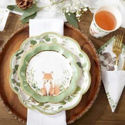 Woodland Baby Shower Dessert Plates 16ct