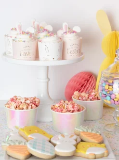 Yellow Bunny Honeycomb Decoration 12in