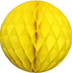 Yellow Honeycomb Tissue Ball