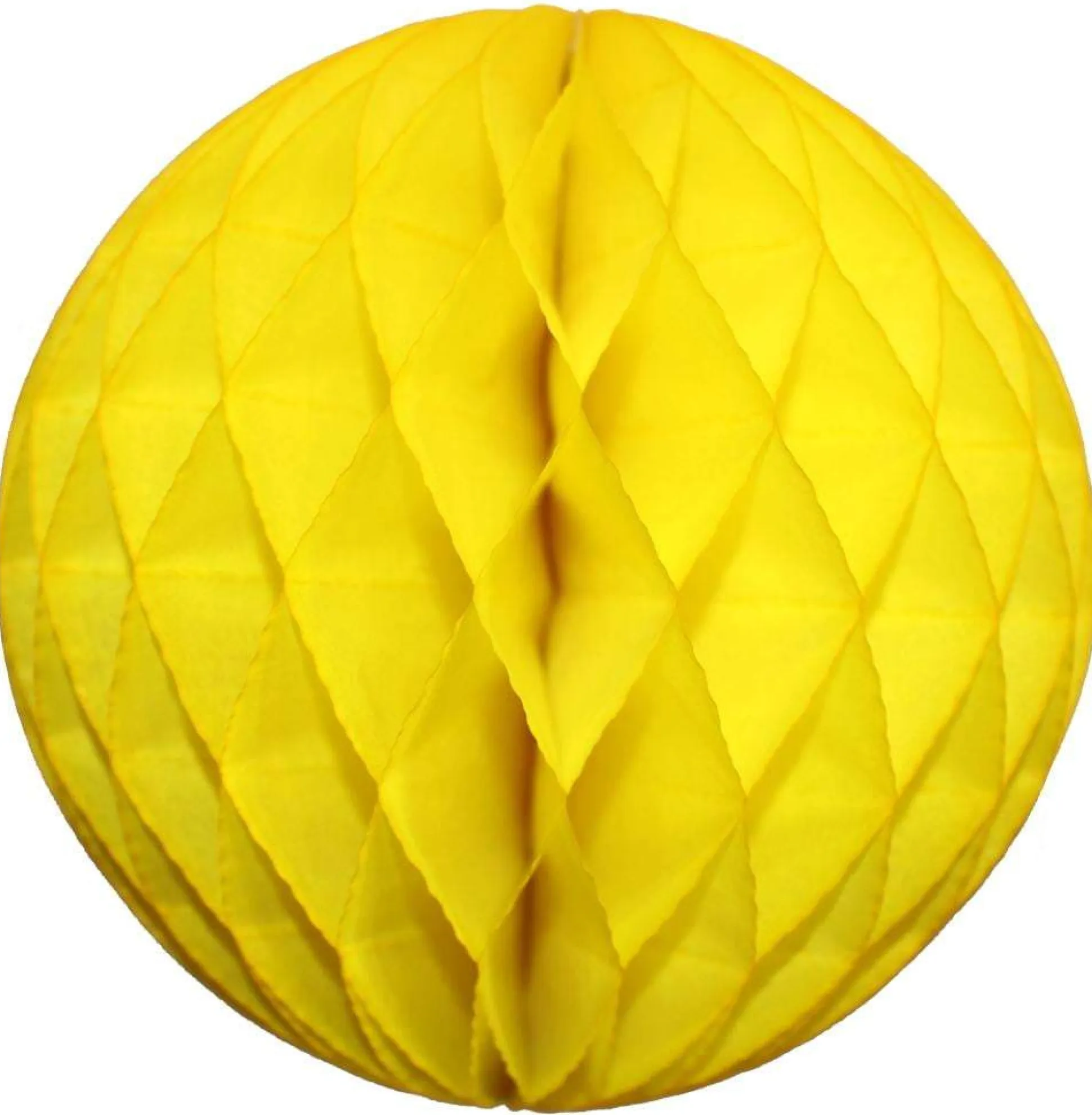 Yellow Honeycomb Tissue Ball